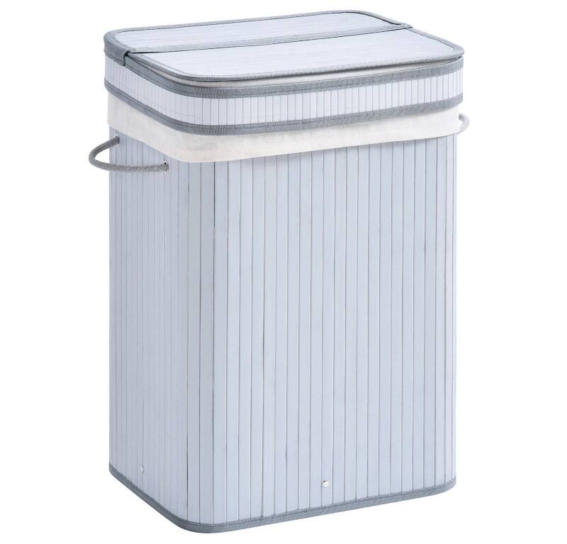 HOMCOM Laundry Basket 70 L Grey
