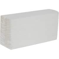 essentials Hand Towel C-fold White 1 Ply HE128WHDS 240 Sheets Pack of 12