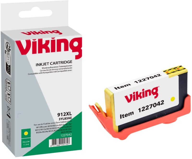 Viking 912XL Compatible HP Ink Cartridge 3YL83AE Yellow