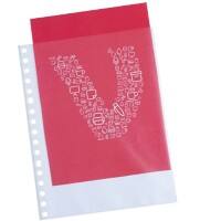 Viking Punched Pockets A5 Orange Peel Transparent 80 microns PP (Polypropylene) Top 17 Holes Pack of 25