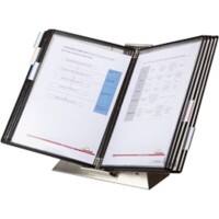 Djois Tarifold Display Panel System 10 Panels A4 Desk Standing PVC (Polyvinyl Chloride) Black