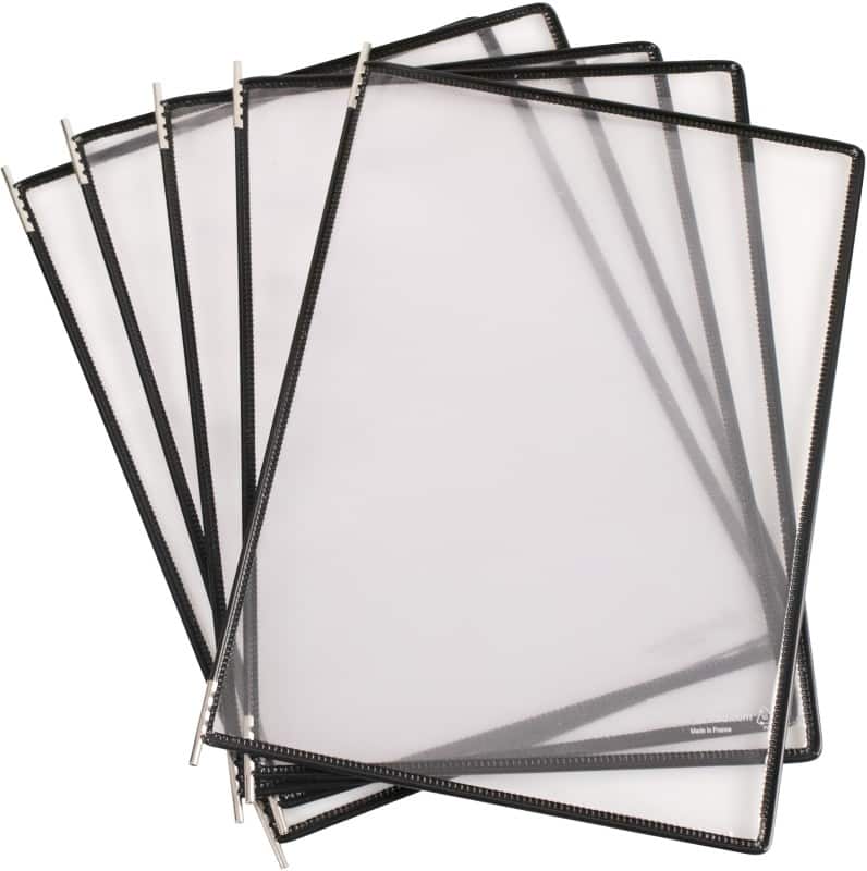 Djois Tarifold Display Panel 5 Panels Black Pack of 5