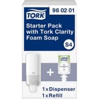 Tork Hand Soap Dispenser Starter Pack S4 White, Transparent