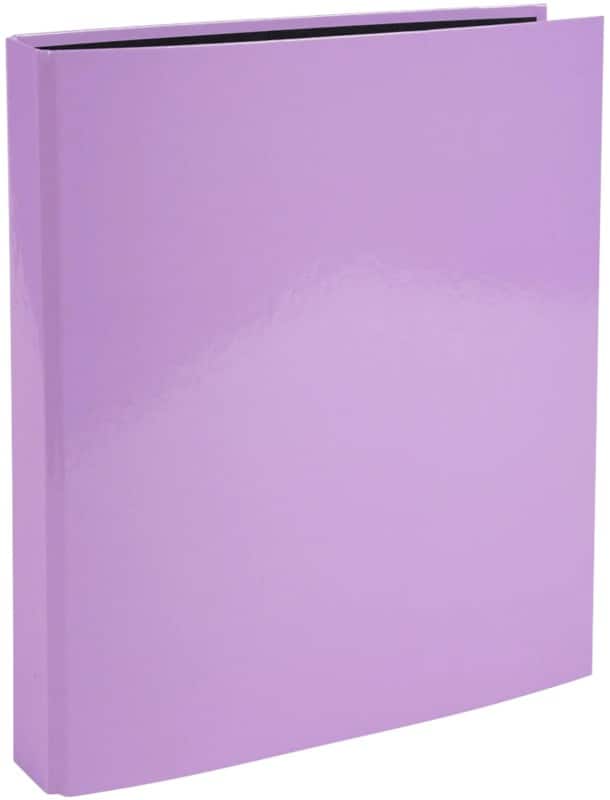 Exacompta Aquarel 25 mm Ring Binder Board, Paper A4 4 Rings Mauve 51565E