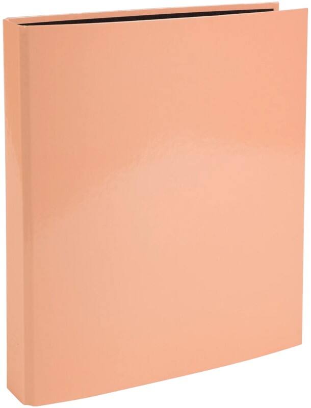 Exacompta Aquarel 25 mm Ring Binder Board, Paper A4 4 Rings Coral 51567E