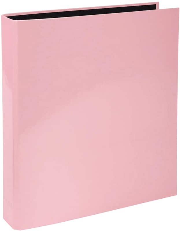 Exacompta Aquarel 25 mm Ring Binder Board, Paper A4 4 Rings Pink 51566E