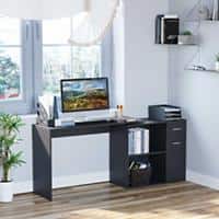 HOMCOM L Shaped Desk Black 820 x 740 mm