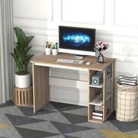 HOMCOM Desk with Shelves Brown 550 x 740 mm