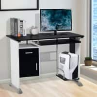 HOMCOM Computer Desk Medium-Density Fibreboard, Steel 520 x 750 mm