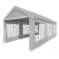 OutSunny Party Gazebo White Heavy Duty