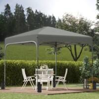 OutSunny Gazebo 3.05 x 2.9 m Oxford Cloth, Steel Dark Grey