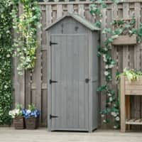 OutSunny Garden Cabinet Grey 77 x 54.2 x 179 cm