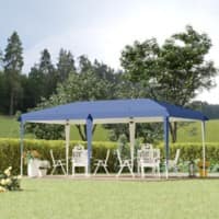 OutSunny Foldable Gazebo Blue 6 x 3 x 3 m