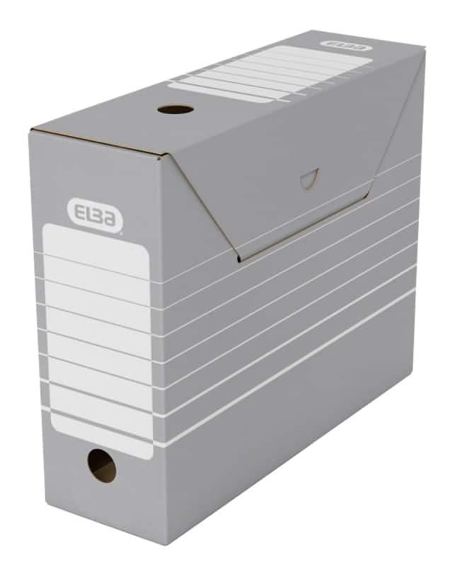 ELBA Tric Archive Box 100552039 A4 Grey 9.5 (W) x 26.5 (D) x 34 (H) cm cardboard Pack of 50