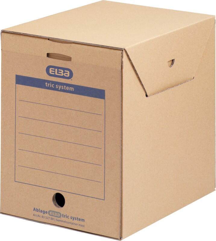 ELBA Archive Box 100421092 Brown cardboard 23.6 (W) x 30 (D) x 33.3 (H) cm Pack of 6