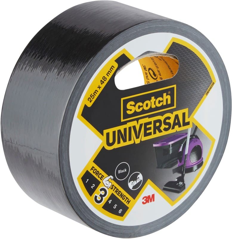 Scotch Duct Tape Universal  Black 48 mm x 25 m