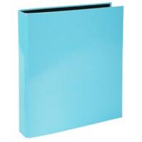 Exacompta Ring Binder 2 Rings 25mm Plastic Coated A4 Pastel Blue