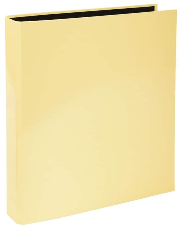 Exacompta Aquarel 25 mm Ring Binder Cardboard, Paper A4 2 Rings Lemon 54569E