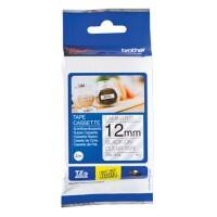 Brother TZe-131S 12mm Black on Clear Labelling Tape Cassette, 4M Long