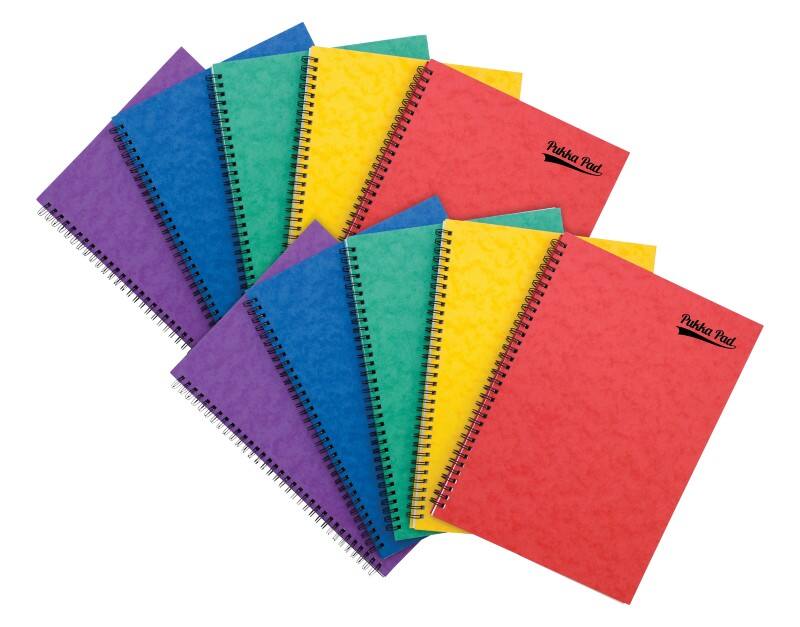 Pukka Notepad Ruled Assorted Perforated 120 Pages Pack of 10