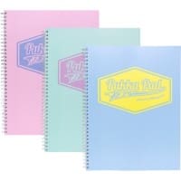 Pukka Notepad A4 Ruled Pastel Assorted Pack of 3