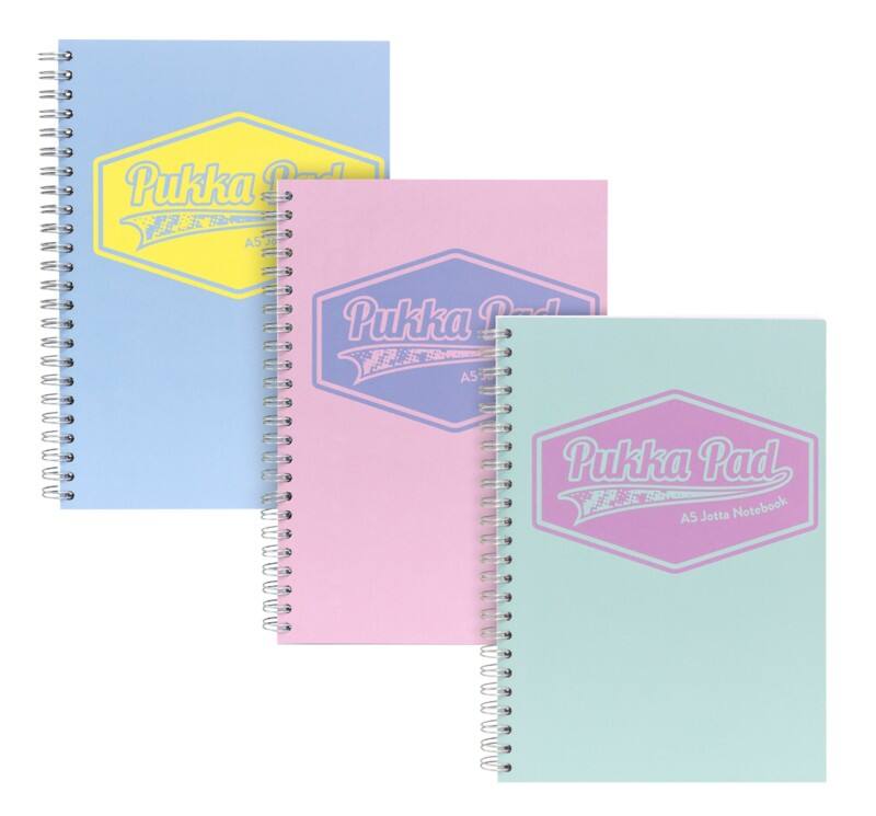 Pukka Notepad Pastel Assorted 200 Pages Pack of 3