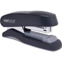 Rapesco Flat Clinch Stapler 1064 Half Strip Plastic 25 Sheets Black