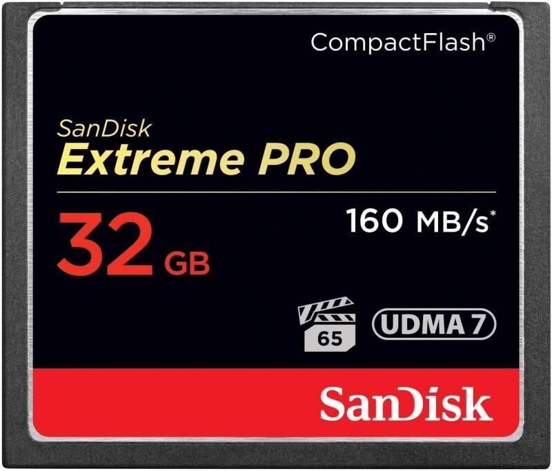 SanDisk Extreme Pro CompactFlash Memory Card 32 GB Class 10