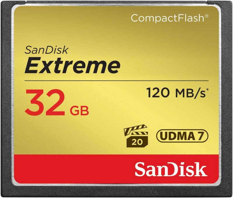 SanDisk Extreme CompactFlash Memory Card 32 GB Class 10