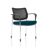 dynamic Brunswick Deluxe Visitor Chair Fixed Armrest Blue 115 kg KCUP1598 640 x 510 x 830 mm