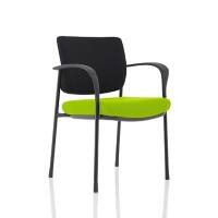 dynamic Brunswick Deluxe Visitor Chair Fixed Armrest Green 115 kg KCUP1559 620 x 510 x 830 mm