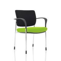 dynamic Brunswick Deluxe Visitor Chair Fixed Armrest Green 115 kg KCUP1567 620 x 510 x 830 mm