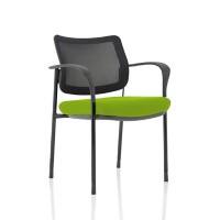 dynamic Brunswick Deluxe Visitor Chair Fixed Armrest Green 115 kg KCUP1591 640 x 510 x 830 mm
