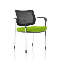 dynamic Brunswick Deluxe Visitor Chair Fixed Armrest Green 115 kg KCUP1599 640 x 510 x 830 mm