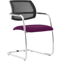 dynamic Swift Visitor Chair Fixed Armrest Purple 115 kg KCUP1635 560 x 610 x 830 mm