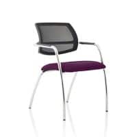 dynamic Swift Visitor Chair Fixed Armrest Purple 115 kg KCUP1643 560 x 610 x 820 mm