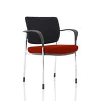 dynamic Brunswick Deluxe Visitor Chair Fixed Armrest Red 115 kg KCUP1565 620 x 510 x 830 mm