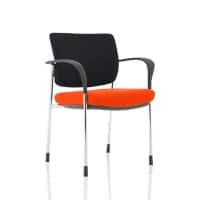 dynamic Brunswick Deluxe Visitor Chair Fixed Armrest Red 115 kg KCUP1570 620 x 510 x 830 mm