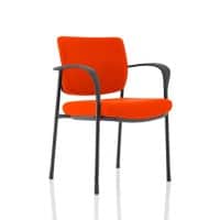 dynamic Brunswick Deluxe Visitor Chair Fixed Armrest Red 115 kg KCUP1578 620 x 510 x 830 mm