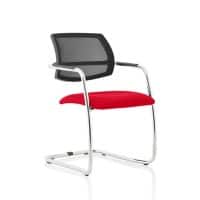 dynamic Swift Visitor Chair Fixed Armrest Red 115 kg KCUP1628 560 x 610 x 830 mm