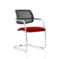 dynamic Swift Visitor Chair Fixed Armrest Red 115 kg KCUP1629 560 x 610 x 830 mm