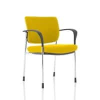 dynamic Brunswick Deluxe Visitor Chair Fixed Armrest Yellow 115 kg KCUP1584 620 x 510 x 830 mm
