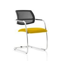 dynamic Swift Visitor Chair Fixed Armrest Yellow 115 kg KCUP1632 560 x 610 x 830 mm