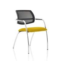 dynamic Swift Visitor Chair Fixed Armrest Yellow 115 kg KCUP1640 560 x 610 x 820 mm