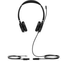 Yealink YHS36 Dual Wired Headset Over-the-head Corded without bluetooth Noise Cancelling Microphone Stereo Black