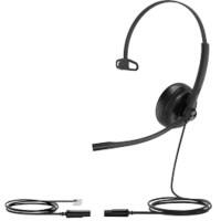 Yealink YHS34 Wired Headset Over-the-head Corded without bluetooth Noise Cancelling Microphone Mono Black