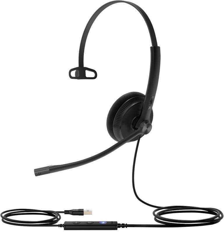 Yealink UH34 Lite Teams Wired Headset Over-the-head Noise Cancelling Microphone Yes Mono Black
