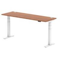 dynamic Air Height Adjustable Sit Stand Desk Rectangular Walnut T-Foot 1,800 (W) x 600 (D) x 665 (H) mm MFC (Melamine Faced Chipboard)
