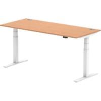 dynamic Air Height Adjustable Sit Stand Desk Rectangular Oak T-Foot 1,800 (W) x 800 (D) x 665 (H) mm MFC (Melamine Faced Chipboard)