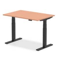 dynamic Air Sit Stand Desk Rectangular Beech T-Foot 1,200 (W) x 800 (D) x 665 (H) mm MFC (Melamine Faced Chipboard)